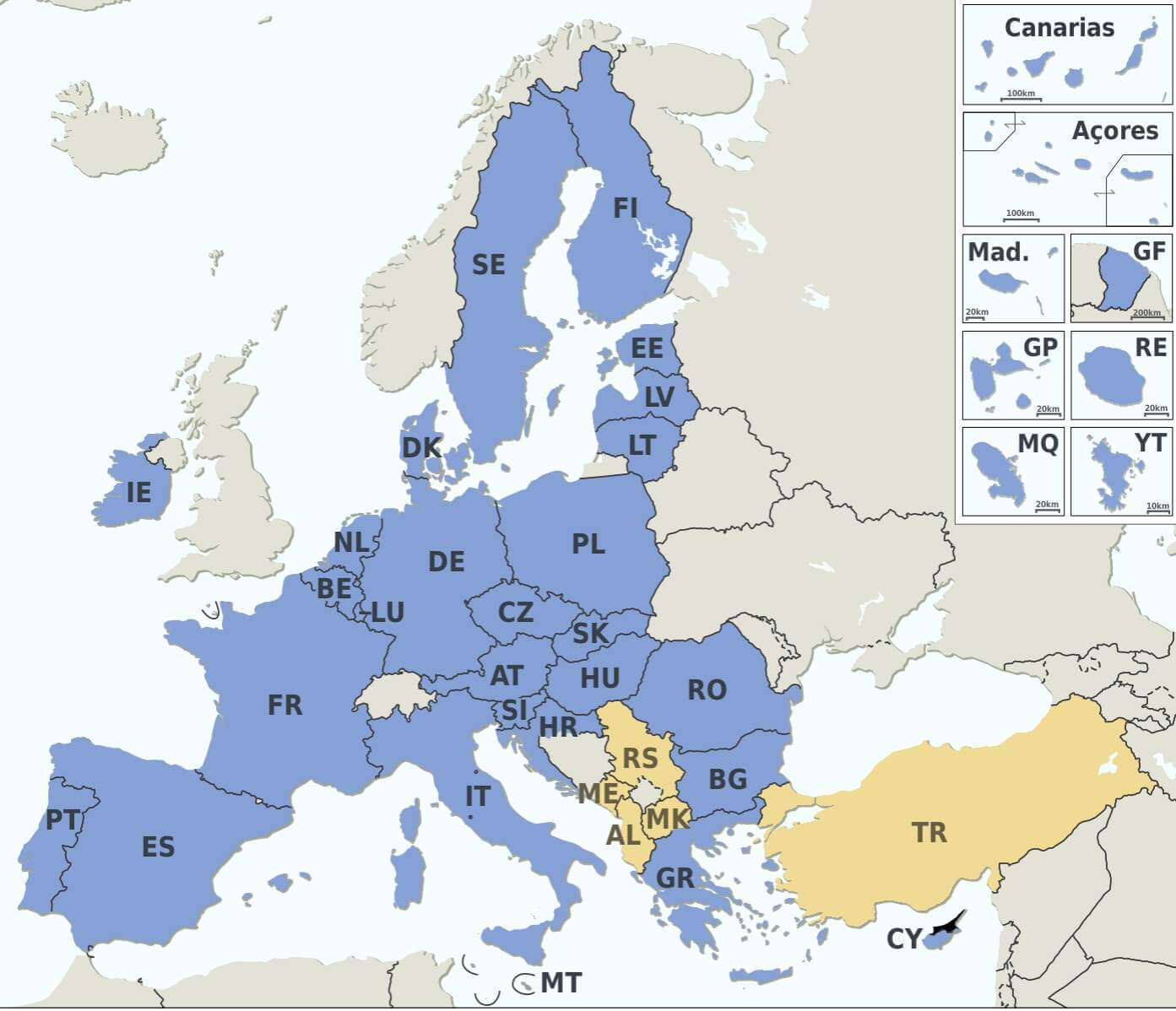 Tarile din uniunea europeana si istoria uniunii – 27 de state membre