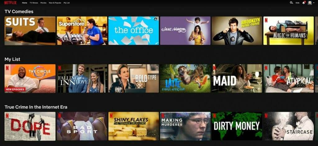 Recomandari Netflix
