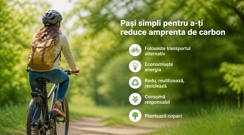 Pași simpli pentru a-ți reduce amprenta de carbon